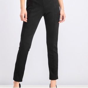 Andrew Marc Women's Faux black Suede trousers